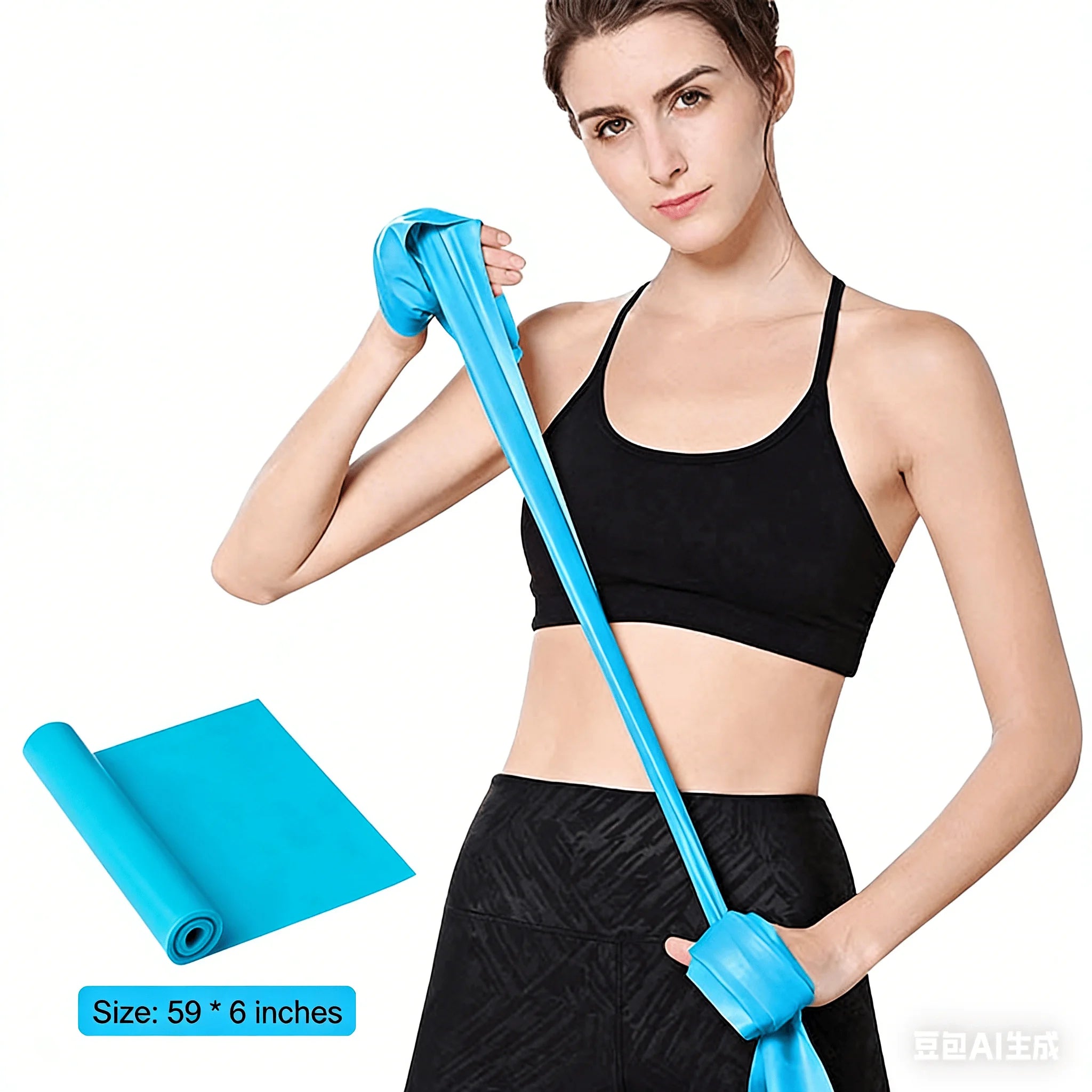Resistance Bands Portable Yoga Pilates Hip Circle Workout Bands Latex Tension Gym Home Strength Training Fitness Belt