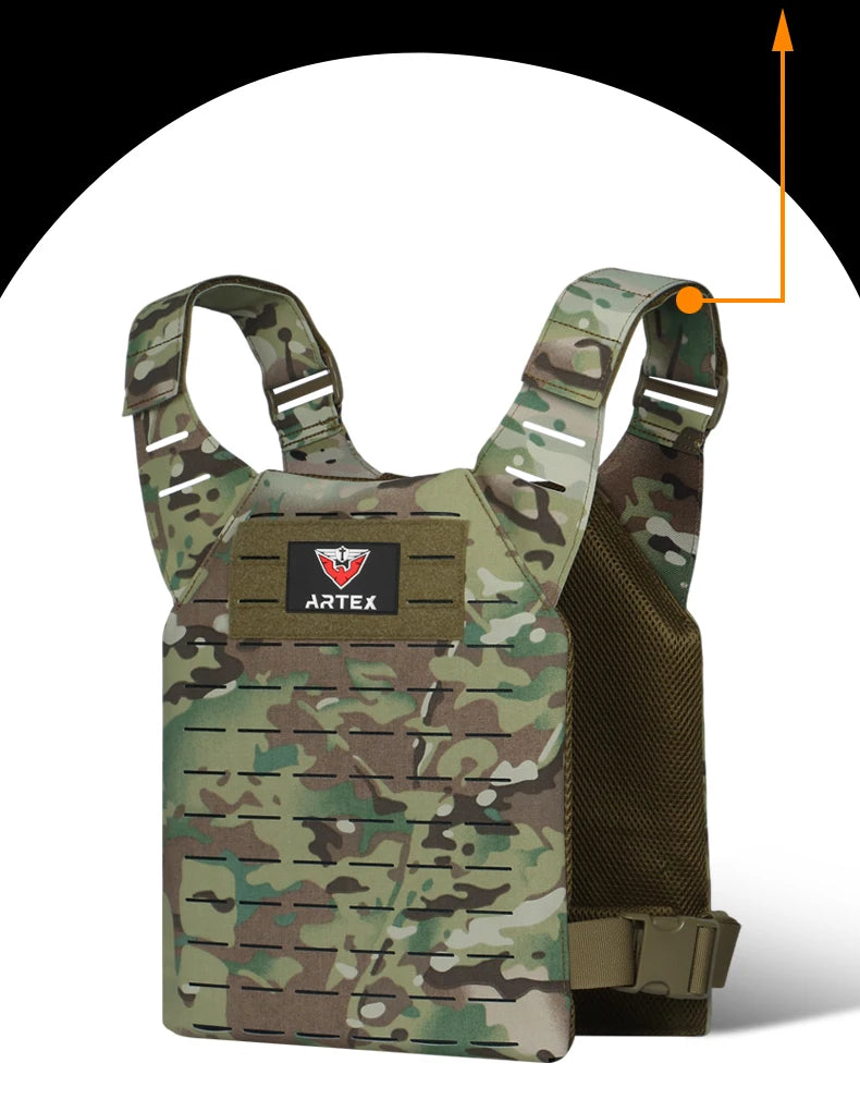 ARTEX Simple Weighted Vest Men Womens Weighted Vest for Walking Running Training Rucking Adjustable Weight Vest tactical vests