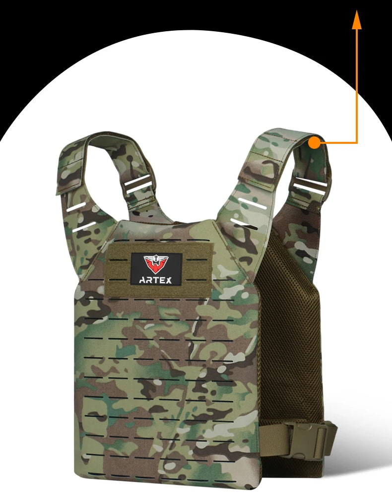 ARTEX Simple Weighted Vest Men Womens Weighted Vest for Walking Running Training Rucking Adjustable Weight Vest tactical vests