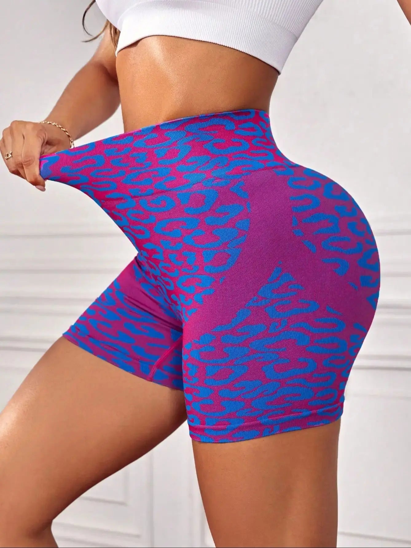 Workout Butt Lifting Shorts for Women High Waisted Seamless Gym Yoga Booty Shorts