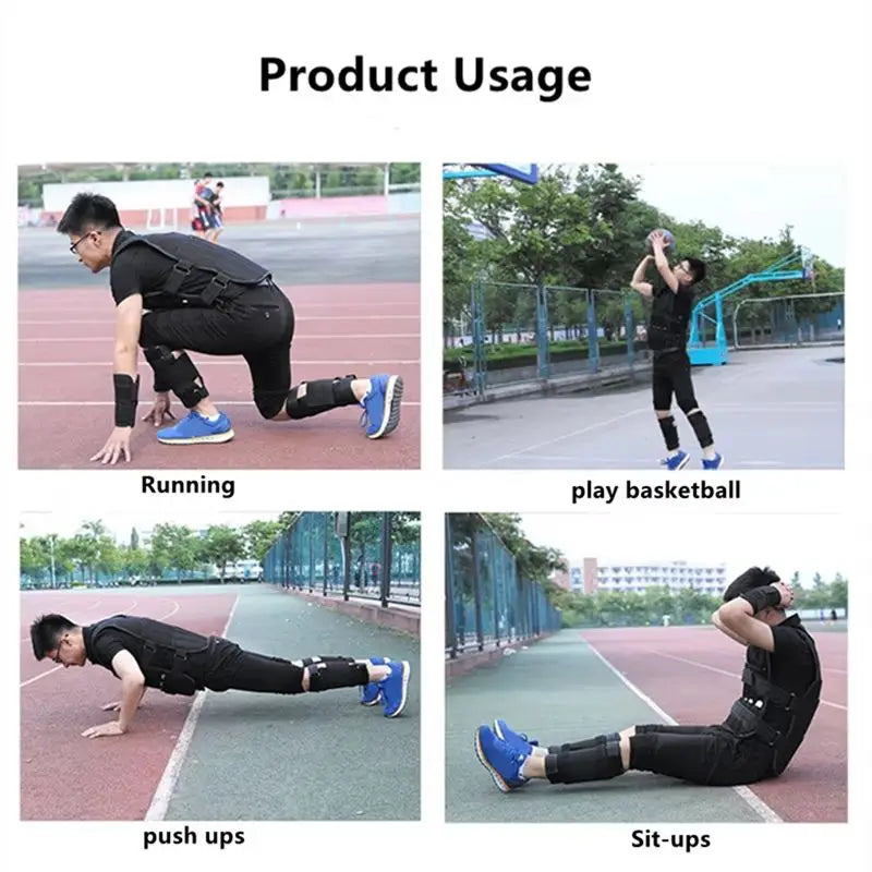20KG Weighted Vest Training Fitness Weighted Jacket For Strength Endurance Running Not Included Steel Plate