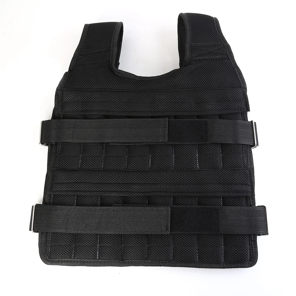 3/15/50kg Loading Weight Vest Adjustable Weighted Training Exercise Waistcoat Jacket Sand Clothing for Running Fitness Equipment