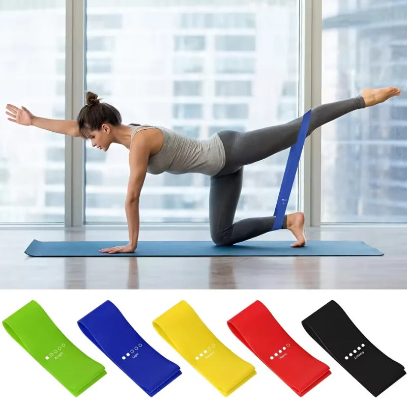 Resistance Bands 5 Levels 10-40LB Elastic Workout Bands for Yoga,Pilates,Strength Train,Home Gym Fitness,Physical for Women Men