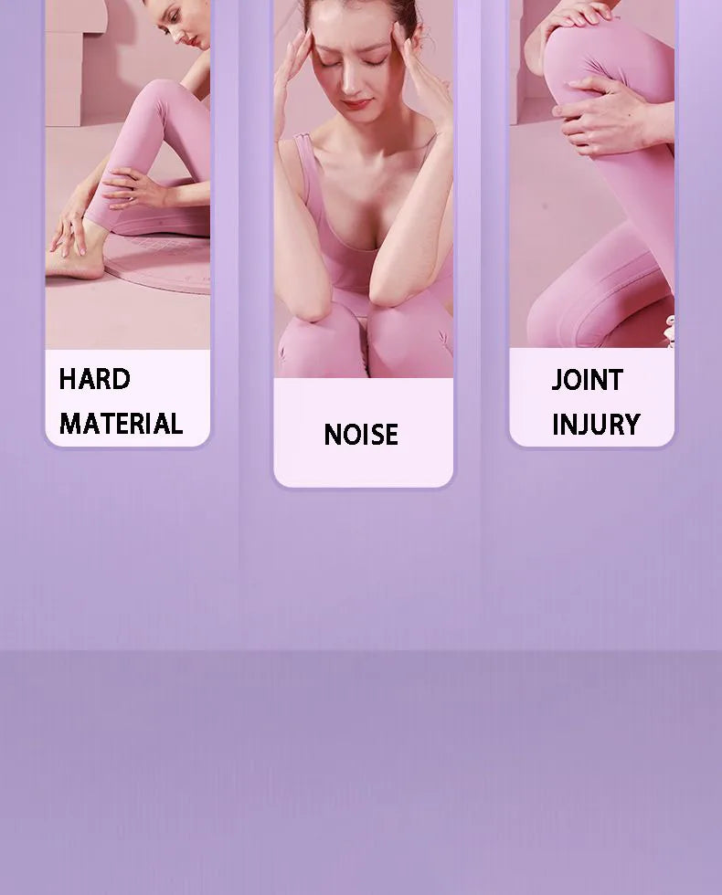 Yoga Mat with A Thickness of 20mm Anti Slip Pilates Fitness Mat Environmentally Friendly Tear Resistant WOMEN&
