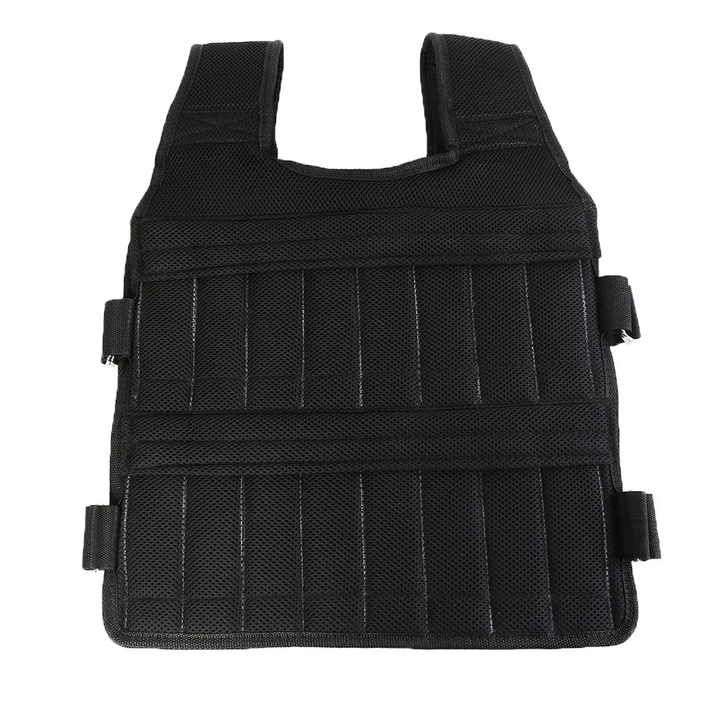 3/15/50kg Loading Weight Vest Adjustable Weighted Training Exercise Waistcoat Jacket Sand Clothing for Running Fitness Equipment