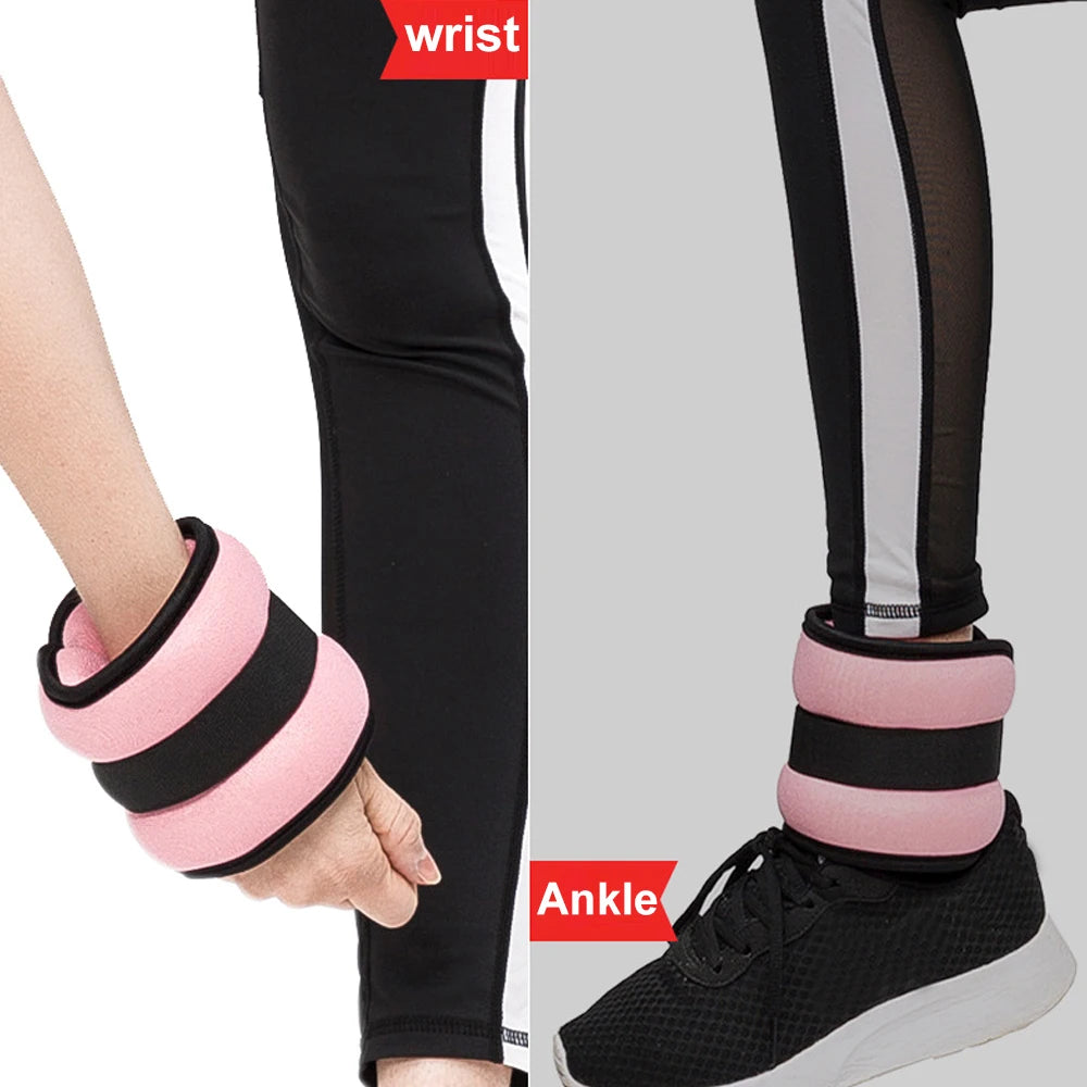 1 Pair Ankle Wrist Weights for Men and Women, (0.25kg/0.5kg Each Pack) Leg Arm Wrist Weights with Adjustable Strap for Fitness