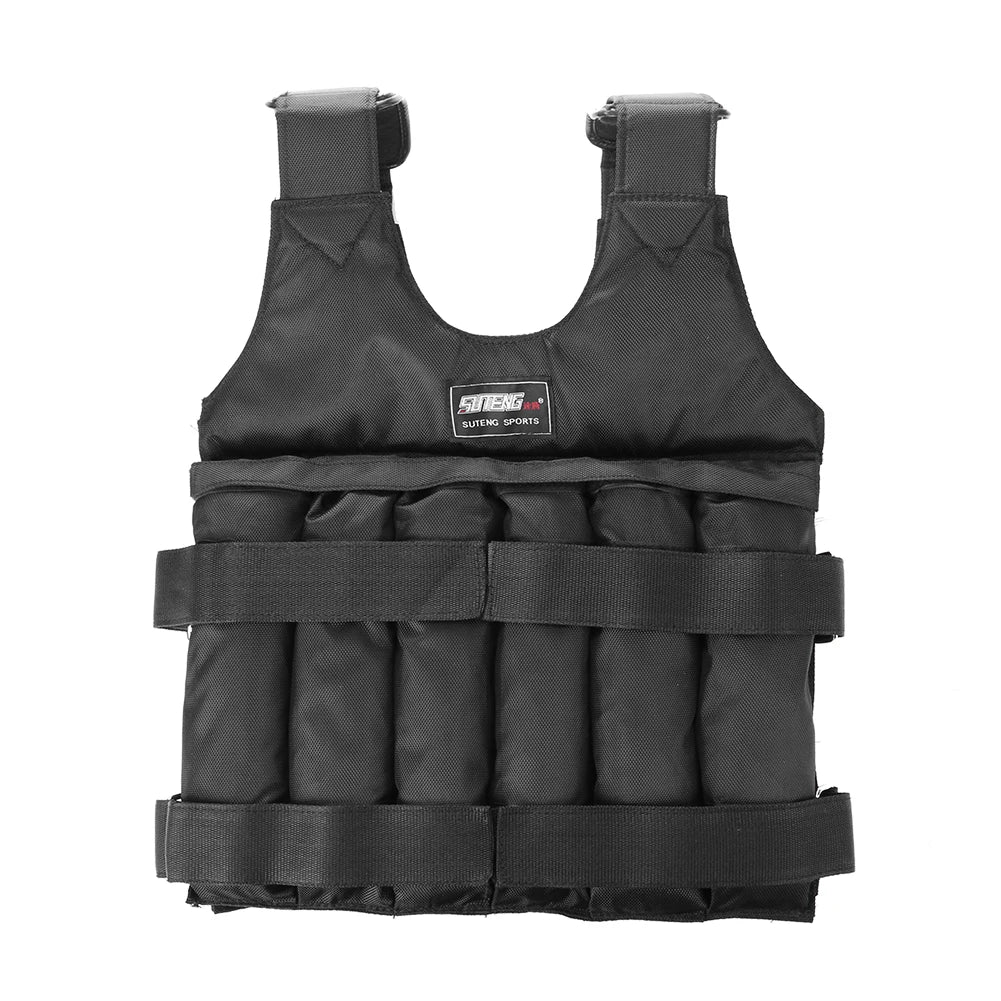 3/15/50kg Loading Weight Vest Adjustable Weighted Training Exercise Waistcoat Jacket Sand Clothing for Running Fitness Equipment
