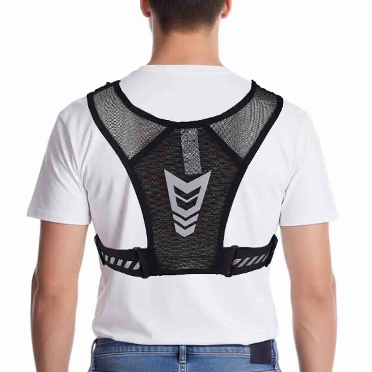 Adjustable Weighted Vest for Running & Fitness, Unisex Workout Vest with Reflective Strips, Breathable Strength Training Jacket