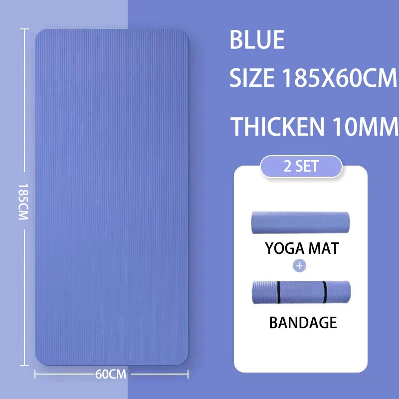 Yoga Mat with A Thickness of 20mm Anti Slip Pilates Fitness Mat Environmentally Friendly Tear Resistant WOMEN&