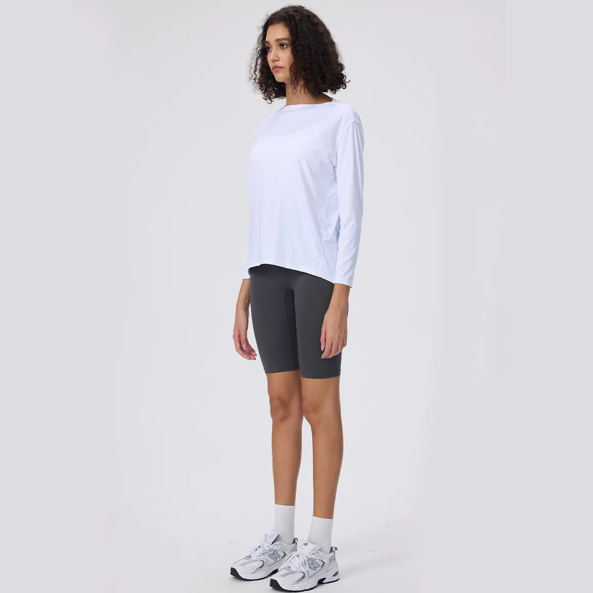 Yoga Long Sleeve Workout Top Running Clothes Physical Shirts & Blouses Top Fitness Loose T-shirt Clothing Sportswear Woman Gym