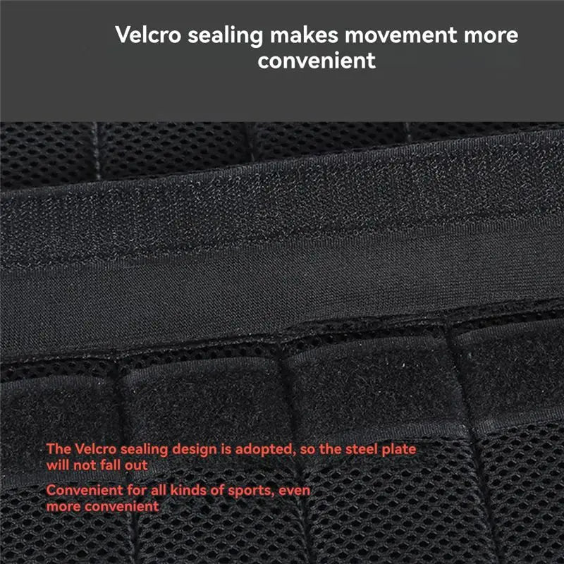 20KG Weighted Vest Training Fitness Weighted Jacket For Strength Endurance Running Not Included Steel Plate