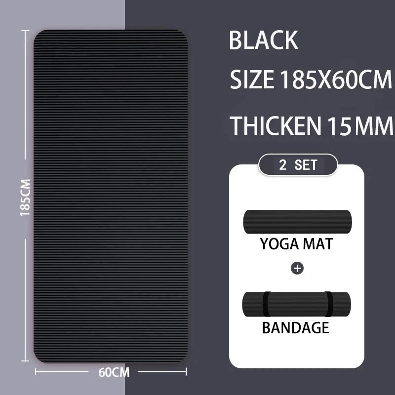 Yoga Mat with A Thickness of 20mm Anti Slip Pilates Fitness Mat Environmentally Friendly Tear Resistant WOMEN&