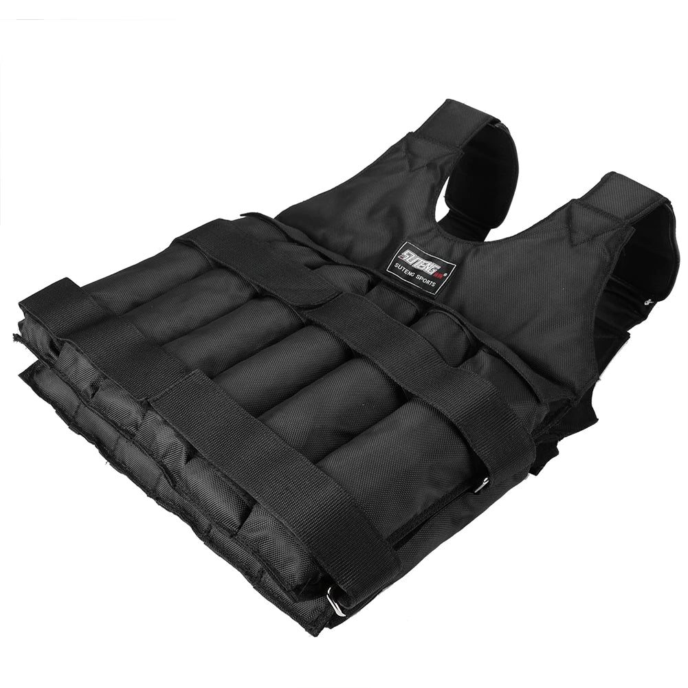 1-20kg/50kg Adjustable Weight Empty Vest Weight Training Suit Fitness Running Vest Training Exercise Workout Jacket for Jogging