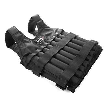 3/15/50kg Loading Weight Vest Adjustable Weighted Training Exercise Waistcoat Jacket Sand Clothing for Running Fitness Equipment