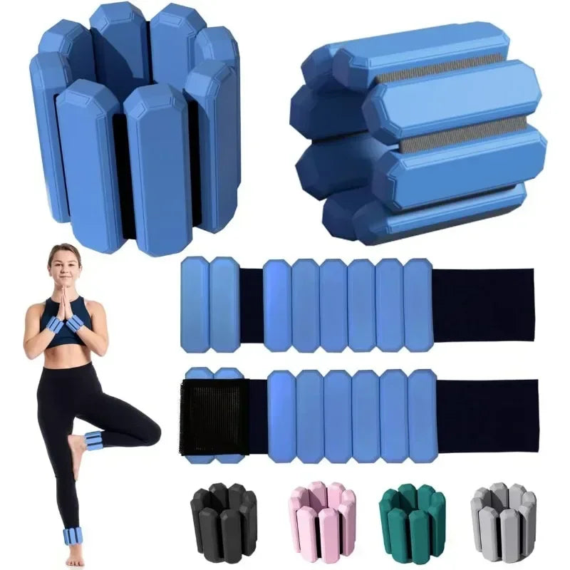 Wrist &amp; Ankle Weights for Women Men Adjustable Arm &amp; Leg Weights Wearable Weighted Bracelet for Yoga Running Cardio Gym Workouts