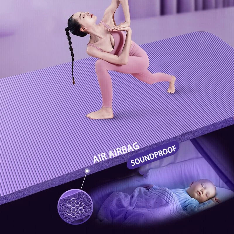 Yoga Mat with A Thickness of 20mm Anti Slip Pilates Fitness Mat Environmentally Friendly Tear Resistant WOMEN&