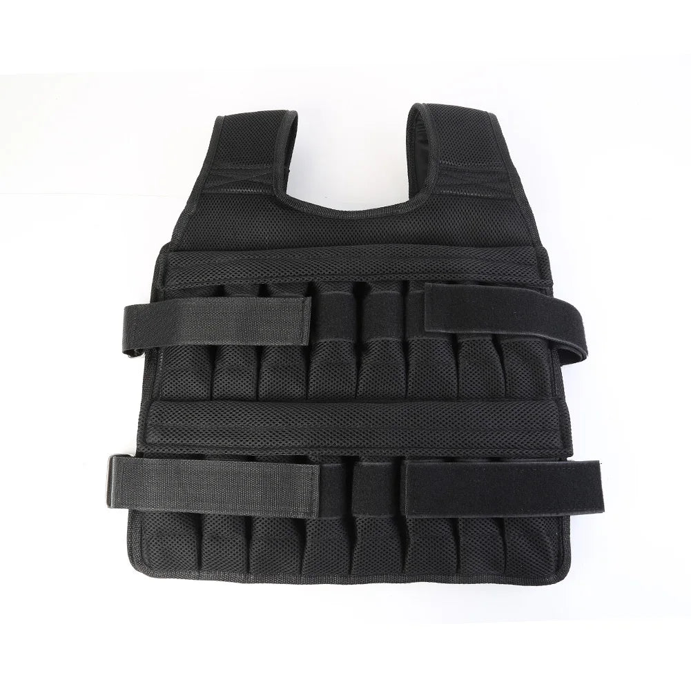 3/15/50kg Loading Weight Vest Adjustable Weighted Training Exercise Waistcoat Jacket Sand Clothing for Running Fitness Equipment