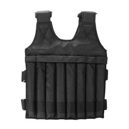 1-20kg/50kg Adjustable Weight Empty Vest Weight Training Suit Fitness Running Vest Training Exercise Workout Jacket for Jogging