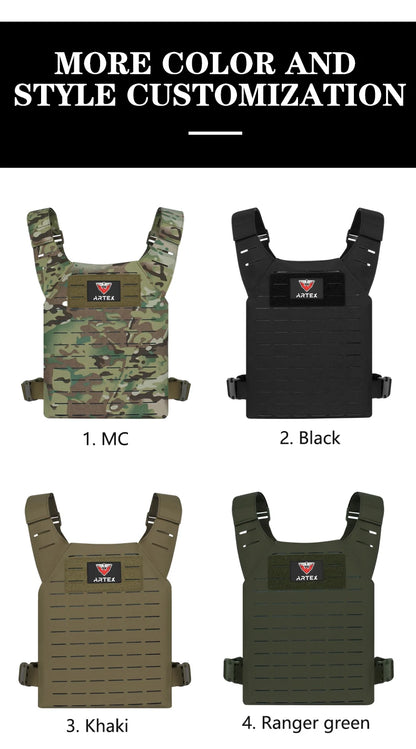 ARTEX Simple Weighted Vest Men Womens Weighted Vest for Walking Running Training Rucking Adjustable Weight Vest tactical vests