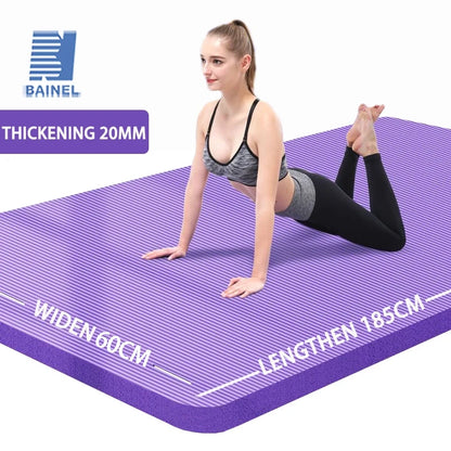Yoga Mat with A Thickness of 20mm Anti Slip Pilates Fitness Mat Environmentally Friendly Tear Resistant WOMEN&