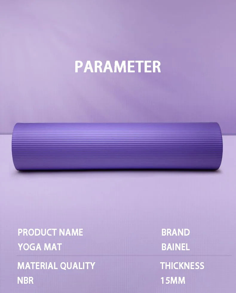 Yoga Mat with A Thickness of 20mm Anti Slip Pilates Fitness Mat Environmentally Friendly Tear Resistant WOMEN&