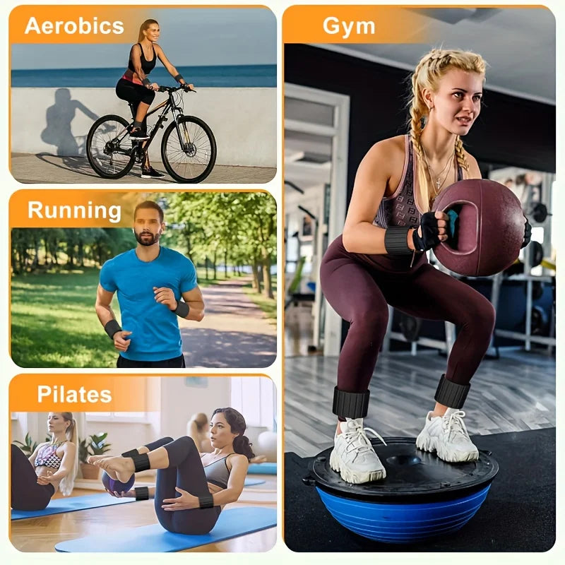 New Magnetic Wrist Weights, 1 Kg Ankle Weights for Women Men, 2 Pack Stackable, Ideal for Jogging/Yoga &amp; More, Great Gift Idea