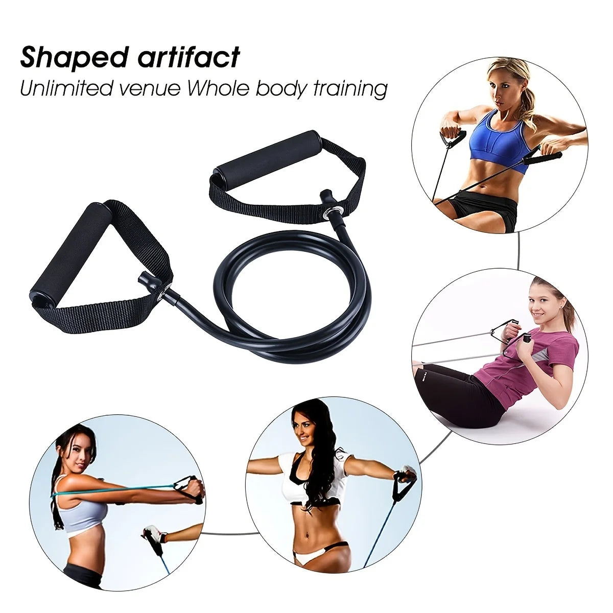 Resistance Bands With Handles Exercise Bands Workout Bands With Handles For Men Women Strength Training Equipment At Home