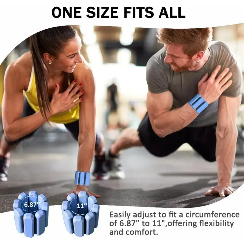 Wrist &amp; Ankle Weights for Women Men Adjustable Arm &amp; Leg Weights Wearable Weighted Bracelet for Yoga Running Cardio Gym Workouts