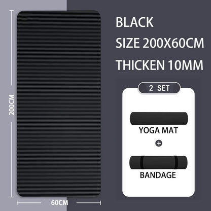 Yoga Mat with A Thickness of 20mm Anti Slip Pilates Fitness Mat Environmentally Friendly Tear Resistant WOMEN&