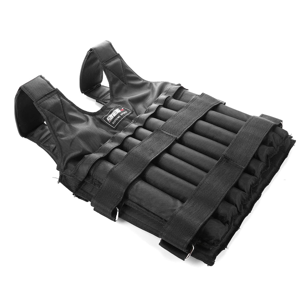 1-20kg/50kg Adjustable Weight Empty Vest Weight Training Suit Fitness Running Vest Training Exercise Workout Jacket for Jogging