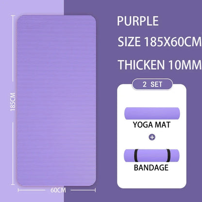 Yoga Mat with A Thickness of 20mm Anti Slip Pilates Fitness Mat Environmentally Friendly Tear Resistant WOMEN&