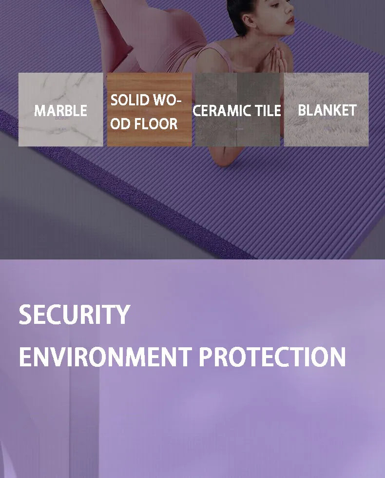 Yoga Mat with A Thickness of 20mm Anti Slip Pilates Fitness Mat Environmentally Friendly Tear Resistant WOMEN&