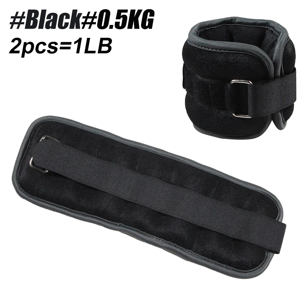 1 Pair Ankle Wrist Weights (0.25kg/0.5kg Each Pack) for Women Men, New Arm Leg Weights Set with Adjustable Straps for Exercise