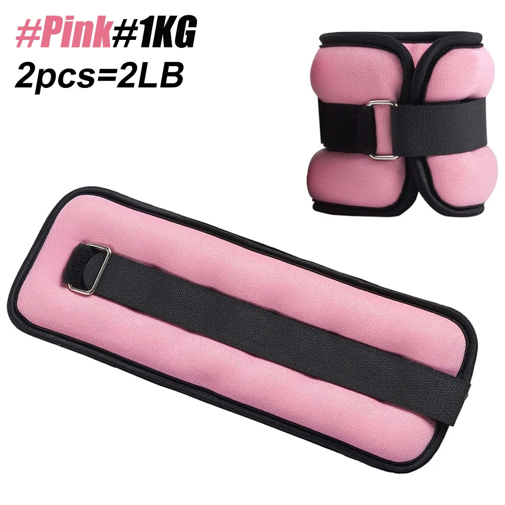 1 Pair Ankle Wrist Weights (0.25kg/0.5kg Each Pack) for Women Men, New Arm Leg Weights Set with Adjustable Straps for Exercise