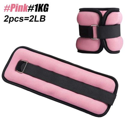 1 Pair Ankle Wrist Weights (0.25kg/0.5kg Each Pack) for Women Men, New Arm Leg Weights Set with Adjustable Straps for Exercise