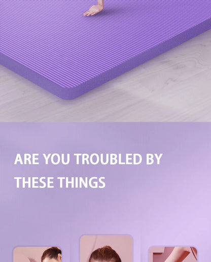 Yoga Mat with A Thickness of 20mm Anti Slip Pilates Fitness Mat Environmentally Friendly Tear Resistant WOMEN&