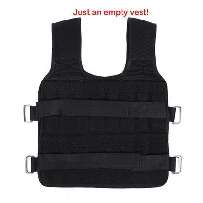 20KG Loading Weight Vest Boxing Train Fitness Equipment Gym Adjustable Waistcoat Exercise Sanda Sparring Protect Sand Clothing