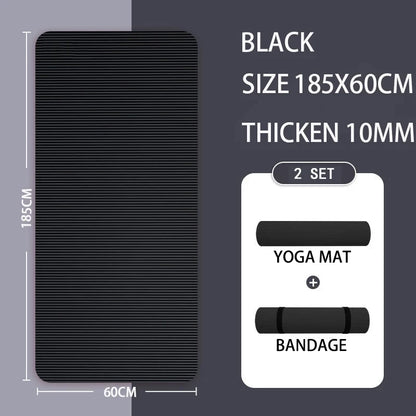 Yoga Mat with A Thickness of 20mm Anti Slip Pilates Fitness Mat Environmentally Friendly Tear Resistant WOMEN&
