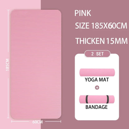 Yoga Mat with A Thickness of 20mm Anti Slip Pilates Fitness Mat Environmentally Friendly Tear Resistant WOMEN&