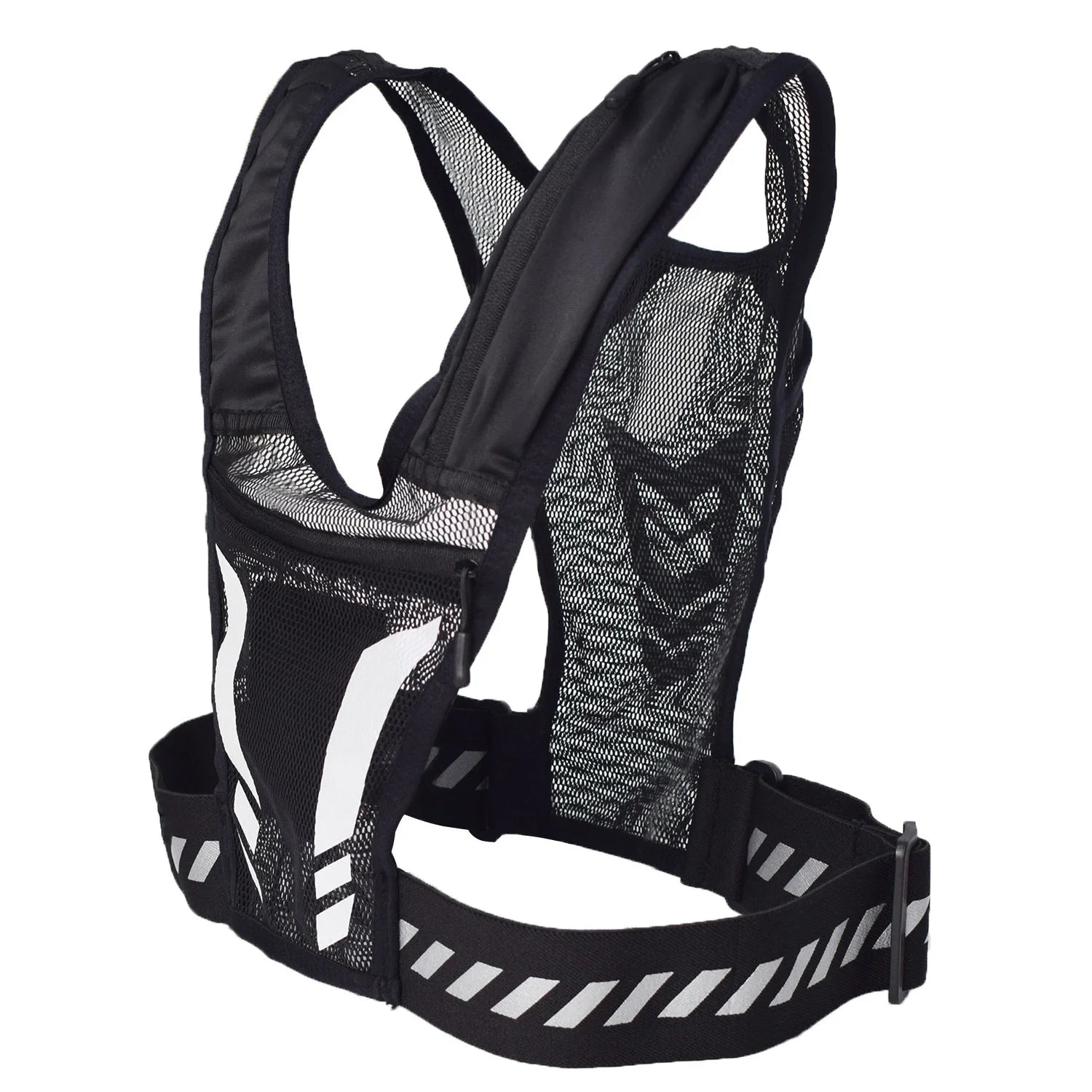 Adjustable Weighted Vest for Running &amp; Fitness, Unisex Workout Vest with Reflective Strips, Breathable Strength Training Jacket