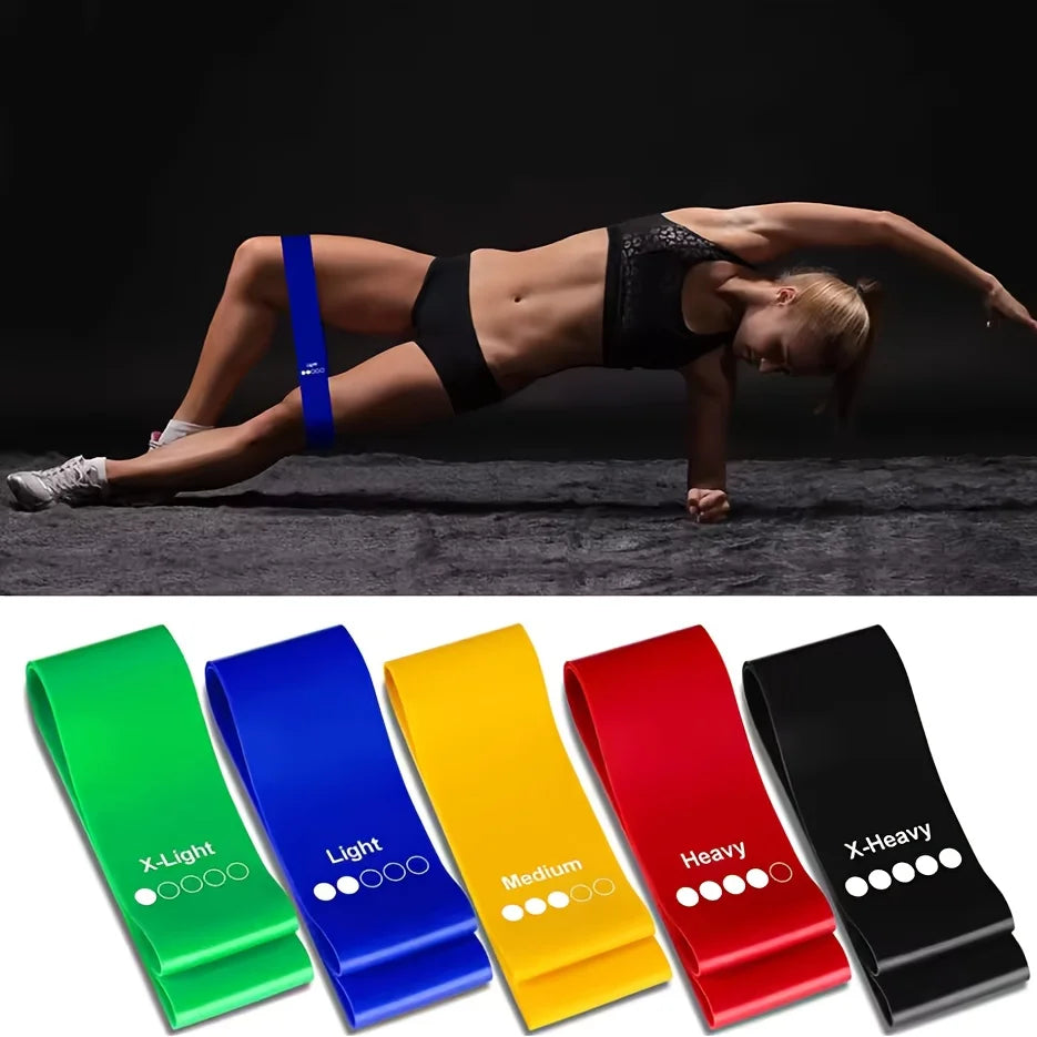 Resistance Bands 5 Levels 10-40LB Elastic Workout Bands for Yoga,Pilates,Strength Train,Home Gym Fitness,Physical for Women Men