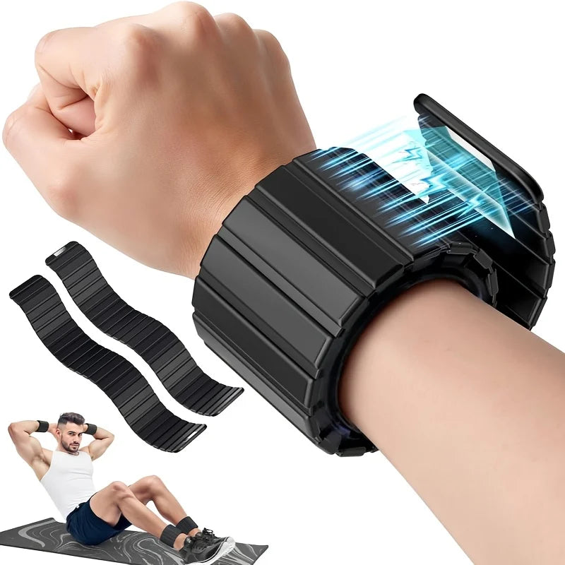 New Magnetic Wrist Weights, 1 Kg Ankle Weights for Women Men, 2 Pack Stackable, Ideal for Jogging/Yoga &amp; More, Great Gift Idea