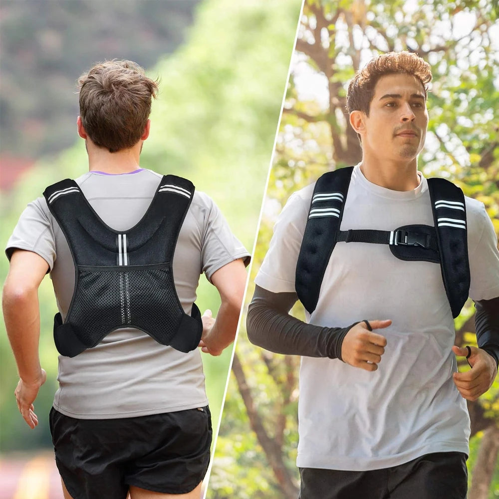1PCS Weighted Vest for Workout,Strength Training Weight Vest for Men Women,Workout Equipment for Training-3kg/6.6lbs,5kg/11lbs