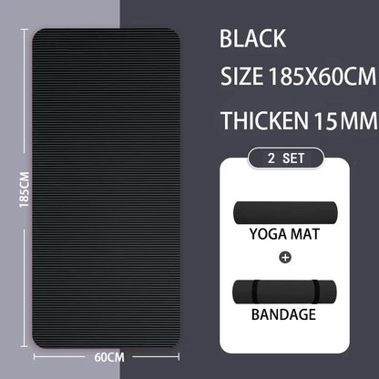 Yoga Mat with A Thickness of 20mm Anti Slip Pilates Fitness Mat Environmentally Friendly Tear Resistant WOMEN&