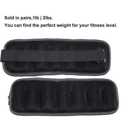 1 Pair Ankle Wrist Weights (0.25kg/0.5kg Each Pack) for Women Men, New Arm Leg Weights Set with Adjustable Straps for Exercise