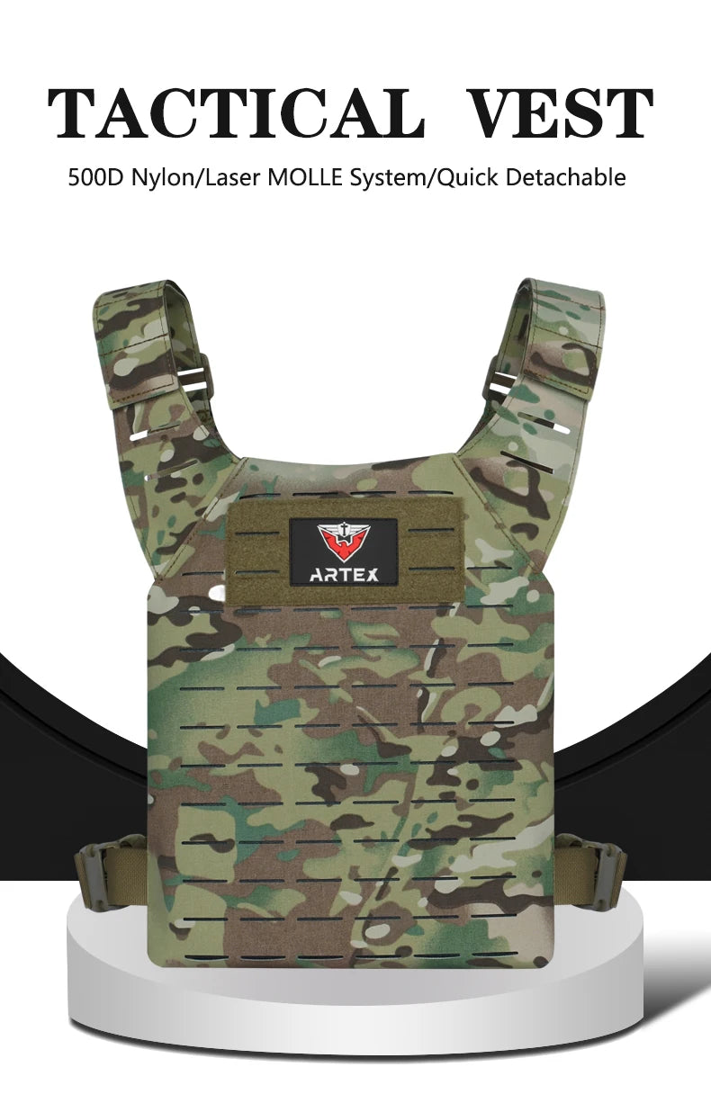 ARTEX Simple Weighted Vest Men Womens Weighted Vest for Walking Running Training Rucking Adjustable Weight Vest tactical vests