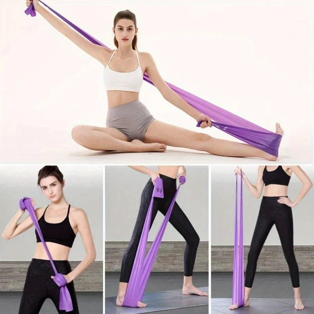 Resistance Bands Portable Yoga Pilates Hip Circle Workout Bands Latex Tension Gym Home Strength Training Fitness Belt