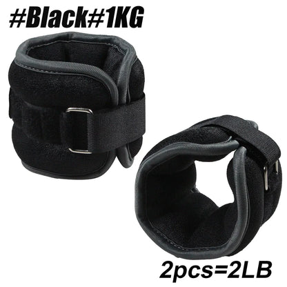 1Pair Adjustable Ankle&amp;Wrist Weights (0.5kg/1kg Each)- Neoprene Leg Arm Weights for Women,Men,Strength Training for Running,Yoga
